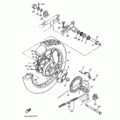 Схема узла: Заднее колесо Yamaha XT600 XT600