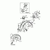 Схема вузла: Крило Yamaha XVZ1300 Royal Star Tour Classic