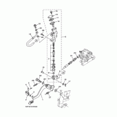 Схема вузла: Задній гальмівний циліндр Yamaha XG250 TRICKER