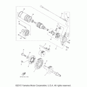 Схема вузла: Привід стартера Yamaha XV1900 Raider