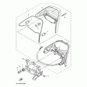 Схема узла: Задний фонарь (Стоп-сигнал) Yamaha YBR250