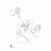 Схема вузла: Пульт управління рульовий та Важель Yamaha YZF-R1 R1