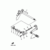 Схема вузла: Вал перемикання Yamaha XT225 XT225