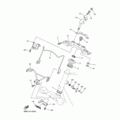 Схема вузла: Рульовий механізм Yamaha XV250 V-Star