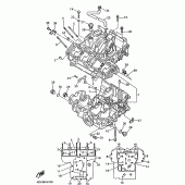 Схема узла: Картер двигателя Yamaha YZF1000R Thunderace