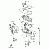 Схема вузла: Панель приладів Yamaha TDM850
