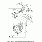 Схема вузла: Фара Yamaha XVS650 V-Star Custom