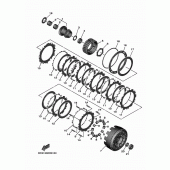 Схема вузла: Зчеплення Yamaha XP530 T-MAX DX