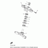 Схема вузла: Рульовий механізм Yamaha YZF600R Thundercat