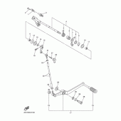 Схема вузла: Вал перемикання Yamaha YZF-R6/YZF600 R6