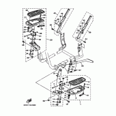 Схема узла: Подножки и Подставка Yamaha XV1700 Road Star