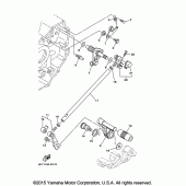 Схема вузла: Вал перемикання Yamaha XV1900 Raider