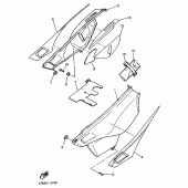 Схема узла: Боковая крышка Yamaha XT600 XT600