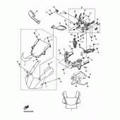 Схема узла: Облицовочные элементы 1 Yamaha YZF-R1 R1M
