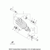 Схема вузла: Задня підвіска Yamaha TW200