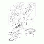 Схема вузла: Вихлопна система Yamaha WR250 WR250X
