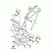 Схема узла: Рама Yamaha YZ125