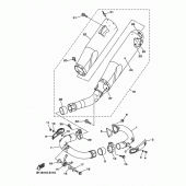 Схема вузла: Вихлопна система Yamaha YZ450F YZ450F
