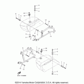 Схема вузла: Кріплення на підсідельну сумку Yamaha XVS1300 V-Star Deluxe