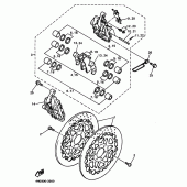 Схема узла: Передний тормоз Yamaha YZF750 YZF750