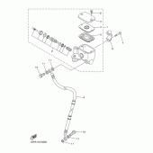 Схема узла: Передний тормозной цилиндр Yamaha XVS1300 XVS1300 Custom