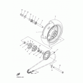 Схема вузла: Заднє колесо Yamaha YZF-R1 R1 RaceBase