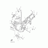 Схема узла: Рама Yamaha XJ600 Diversion (Naked)