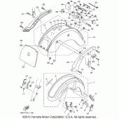 Схема узла: Крыло Yamaha XVS650 V-Star Classic
