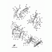 Схема вузла: Бічна кришка Yamaha MT09/MTN850 MT-09