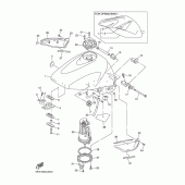 Схема узла: Топливный бак Yamaha YZF-R1 R1
