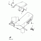 Схема узла: Сиденье Yamaha XT600 XT600