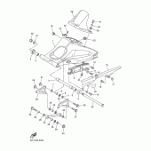 Схема вузла: Задній важіль та підвіска Yamaha FZ1 FZ1 FAZER (S-TYPE)