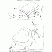 Схема вузла: Сидіння Yamaha XVS1100 V-Star Custom