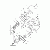 Схема узла: Впускная система Yamaha YZ125