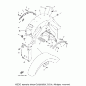 Схема узла: Крыло Yamaha XV1700 Road Star Midnight