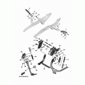 Схема узла: Подножки и Подставка Yamaha XP530 T-MAX