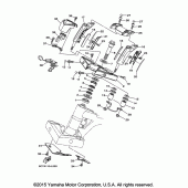 Схема вузла: Рульовий механізм Yamaha XV1900 Raider