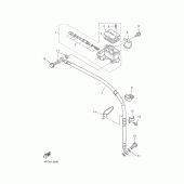 Схема вузла: Передній гальмівний циліндр Yamaha XT600 XT600