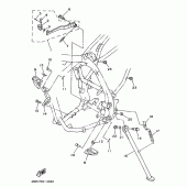 Схема узла: Подножки и Подставка Yamaha TT250R TT-R