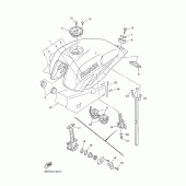Схема узла: Reservoir a carburant Yamaha XJR1300