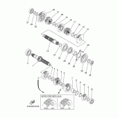 Схема узла: Трансмиссия Yamaha XT660 XT660R