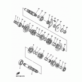 Схема вузла: Трансмісія Yamaha WR450F