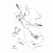 Схема вузла: Кермо та Тросики Yamaha XG250 TRICKER