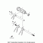 Схема вузла: Вал перемикання Yamaha FZ10/MTN1000 FZ-10