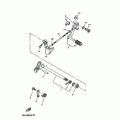 Схема узла: Вал переключения Yamaha YBR250