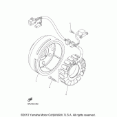 Схема узла: Генератор Yamaha XVS1100 V-Star Custom (with Flames)