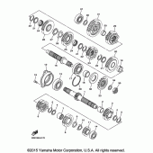 Схема узла: Трансмиссия Yamaha FZ6 FZ6R