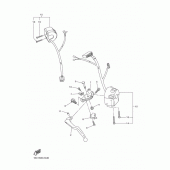 Схема узла: Пульт управления рулевой и Рычаг Yamaha FZ1 FZ1 FAZER (Naked)