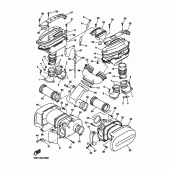 Схема узла: Впускная система Yamaha XVZ1300 Royal Star Venture S