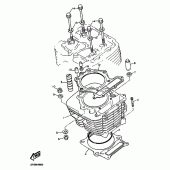 Схема узла: Цилиндр Yamaha TT600